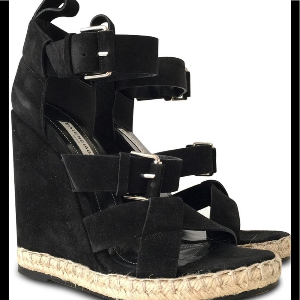 Balenciaga Black Espadrille